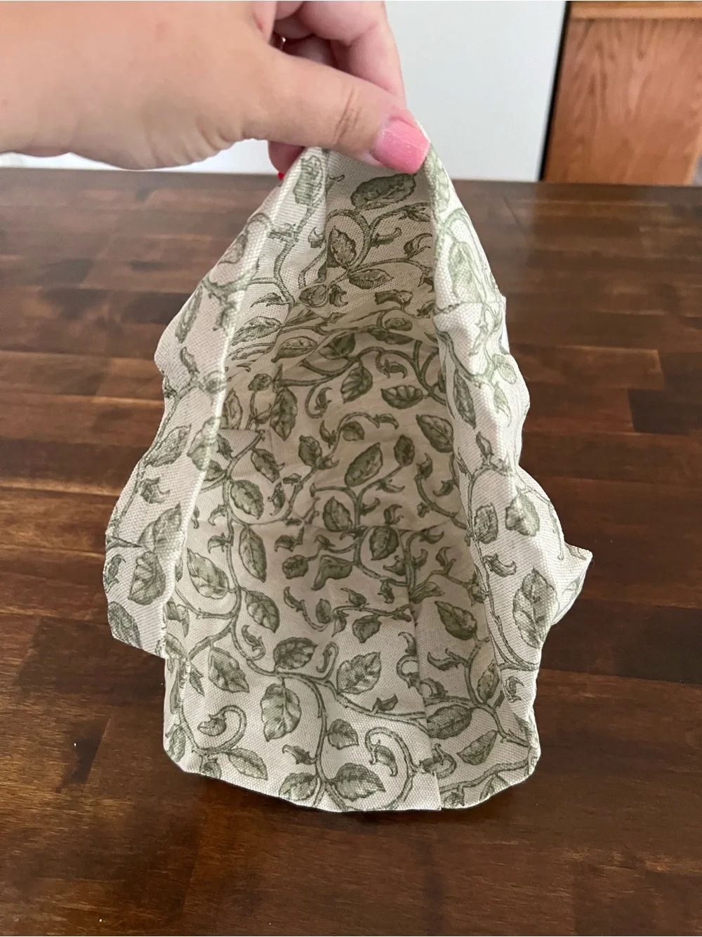 Longaberger Garden Vine Fabric Basket Liner for the Flora Basket